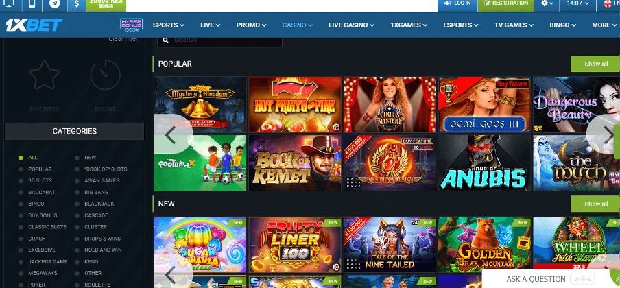 1xbet slot machines