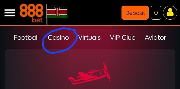 casino option in 888Sport Kenya