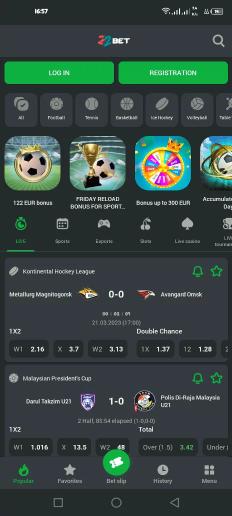 22bet android app