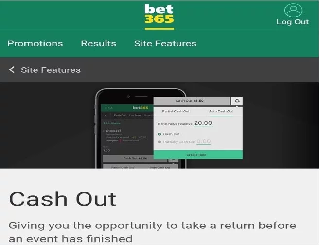 Bet365 Cash out