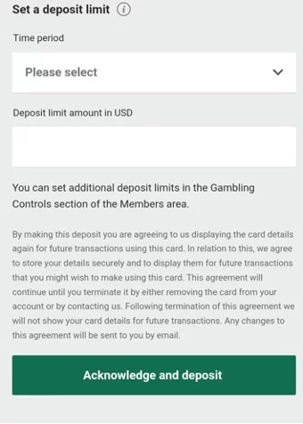 Bet365 Deposit Step 3