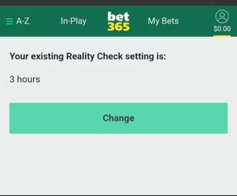 Bet365 Reality Checks