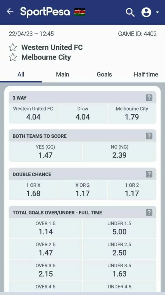 Betting markets 1