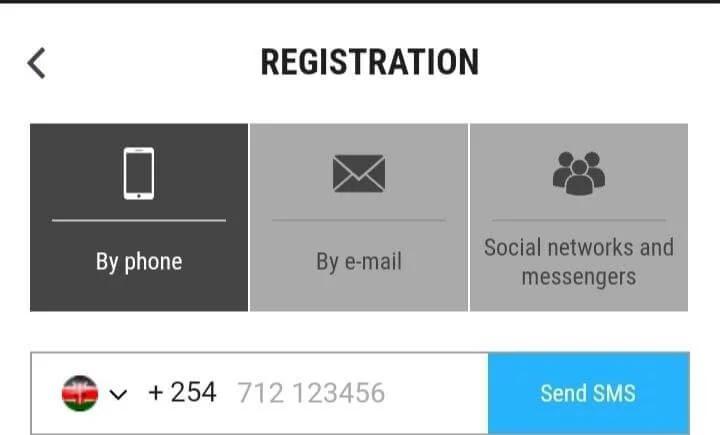 Send sms at number megapari registration