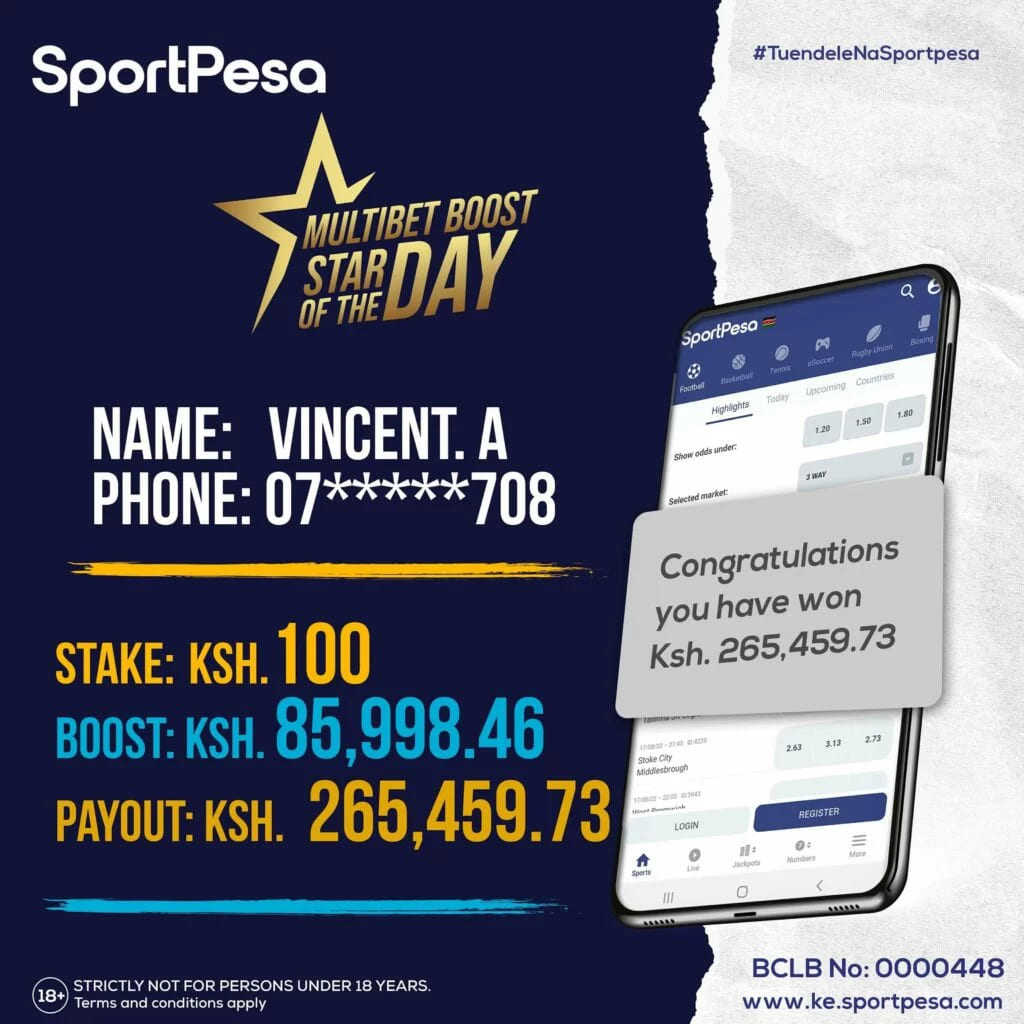 SportPesa multibet bonus