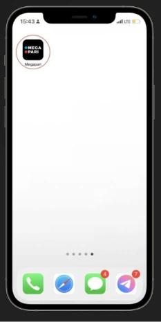 ios megapari app added to home screen