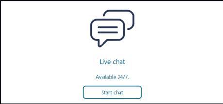 live chat option at Palms Bet